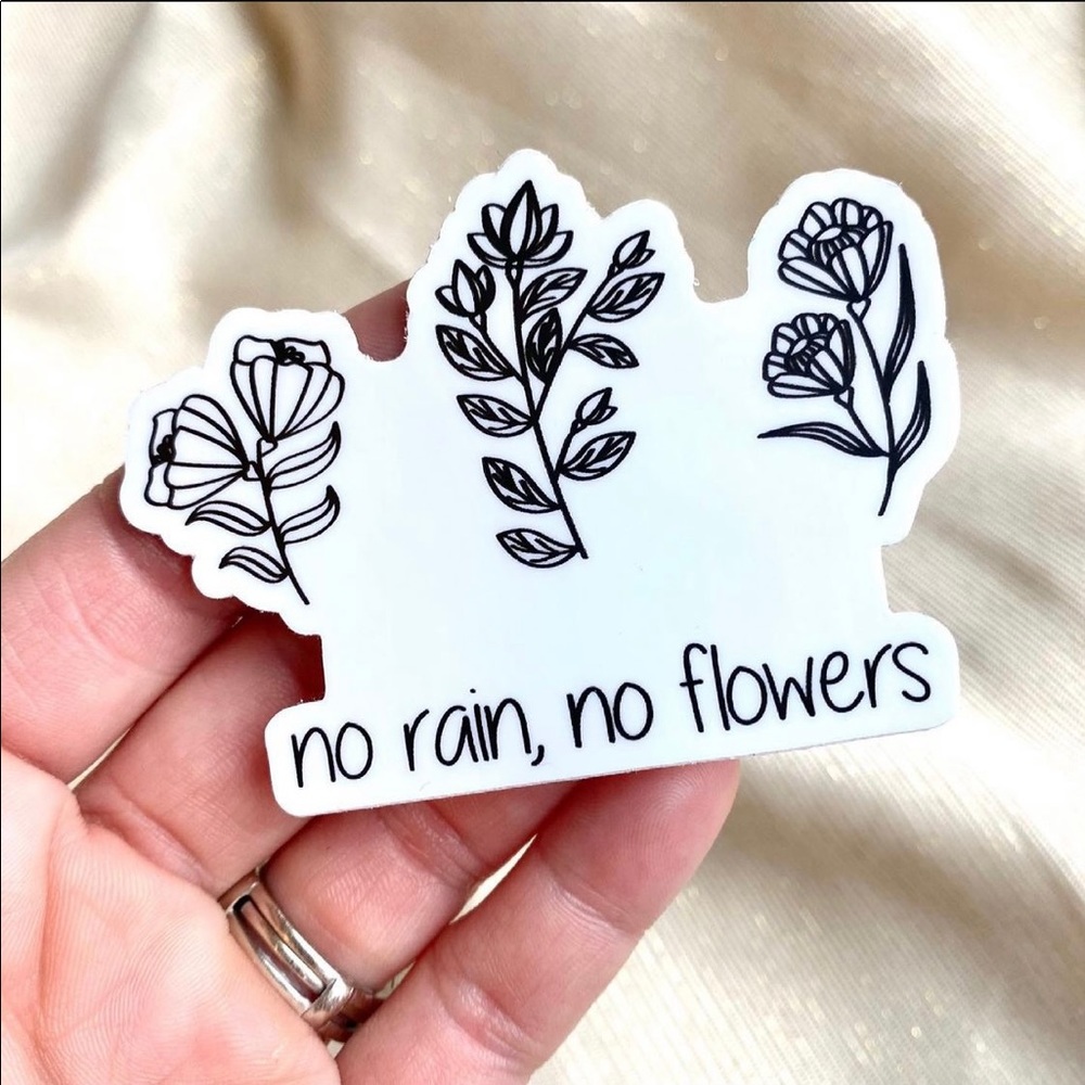 Black and white waterproof vinyl sticker new set of 20